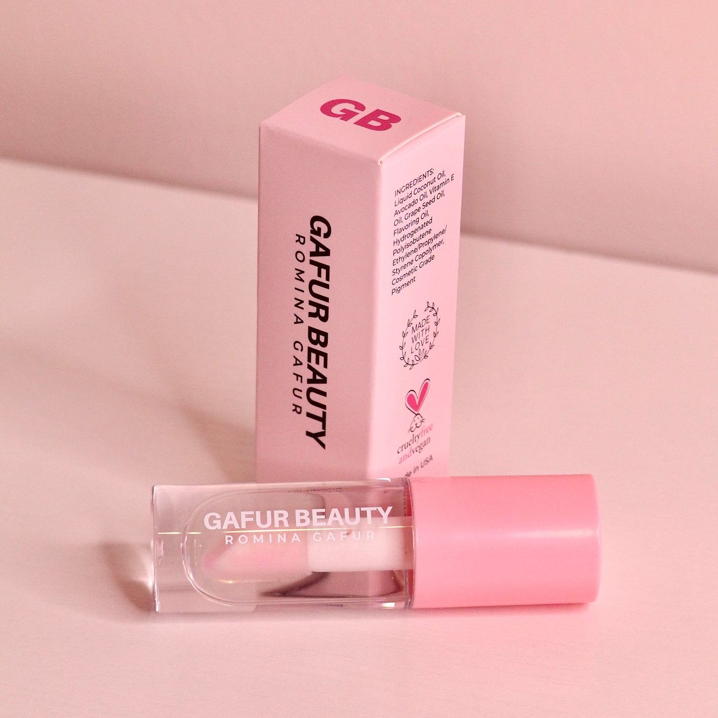 CLEAR to PINK pH Lip Gloss