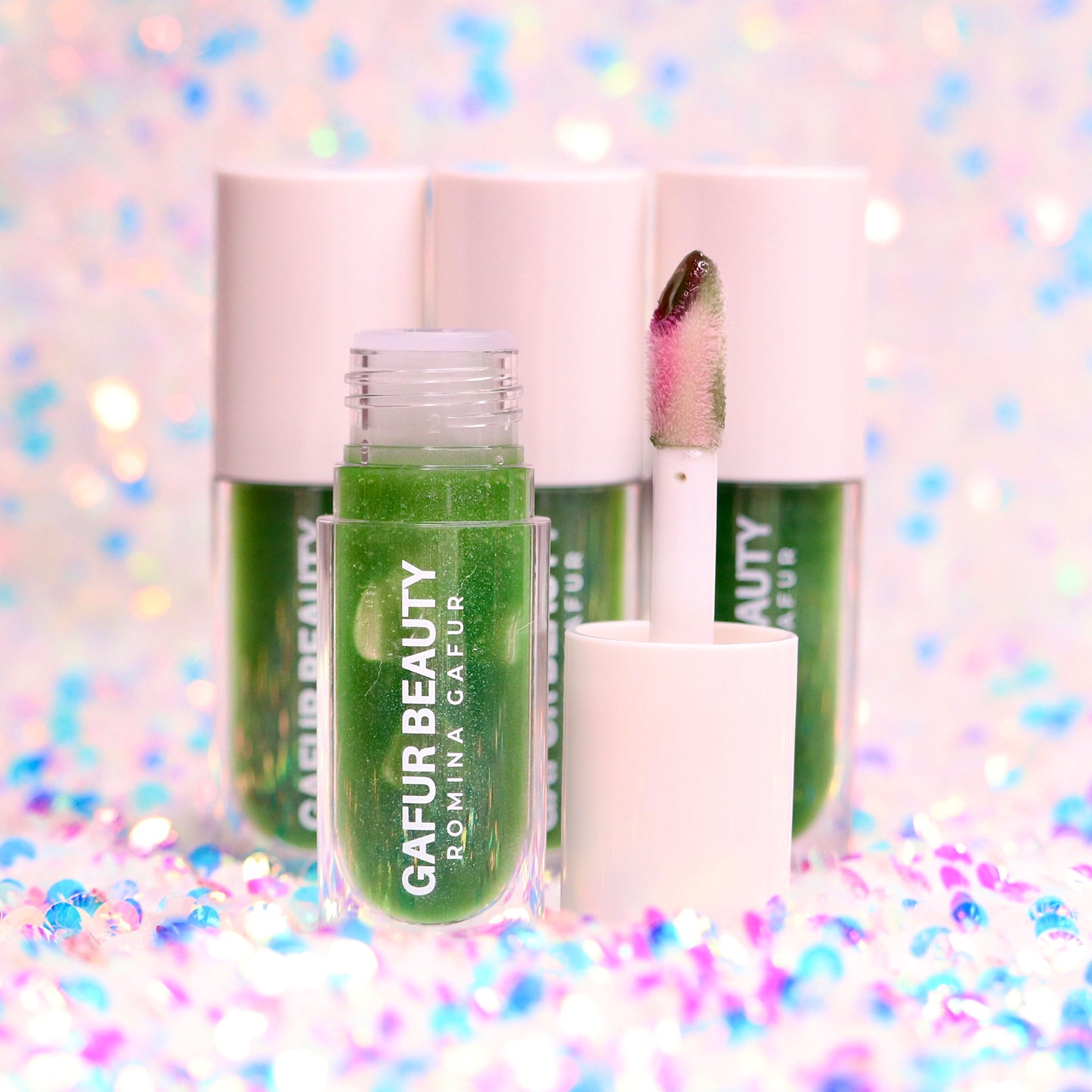 Green to Pink Color Changing Lip Gloss